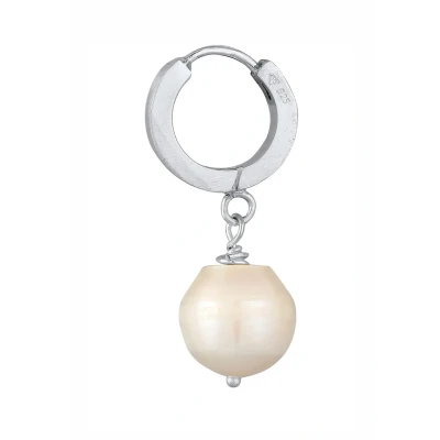 Afbeelding van Kuzzoi HOOP Minimal Oorbellen, Heren, Maat: One Size, Silber