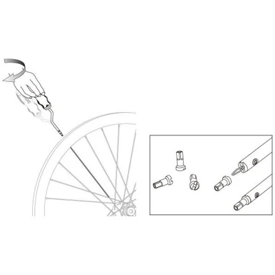 Afbeelding van Verdraaibare spaaknippelspanner IceToolz 12S5 voor hoge velgen