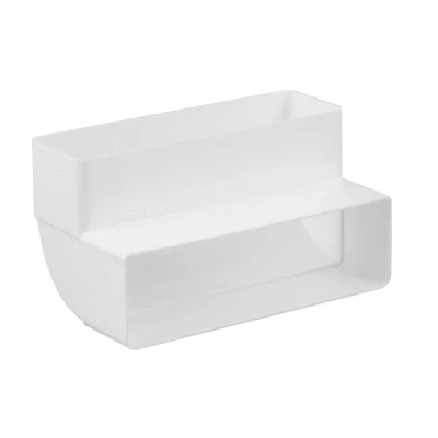 Afbeelding van Nedco ventilatiekanaal hoekstuk verticaal 90 204x60mm kunststof wit (geseald verpakt)