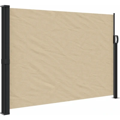 Afbeelding van Windscherm uittrekbaar 140x600 cm beige