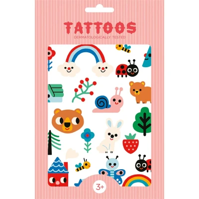 Afbeelding van Petit monkey tattoos nature friends