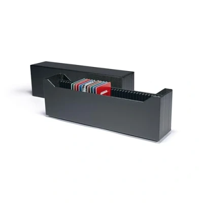 Afbeelding van Leuchtturm Leuchtturm, Opbergbox, Logic Coin cards/Goudbaar blisters 54x85 mm. (40x) Zwart afm: 300x65x95 per st.