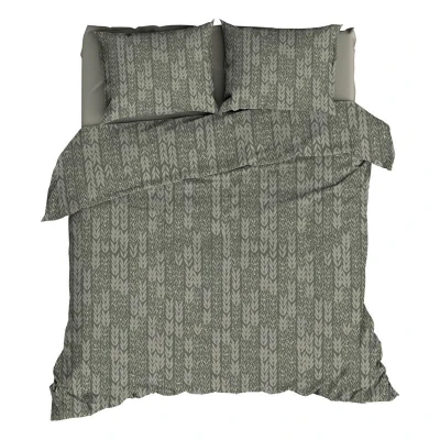 Afbeelding van Romanette Barley Dekbedovertrek Extra breed 270x200/220 cm Nordic green