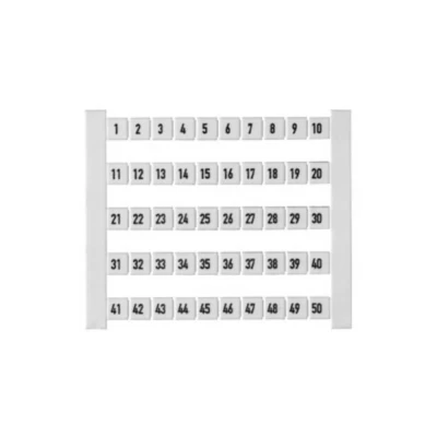 Afbeelding van Klemmarkeerder Weidmüller DEK 5 FW 1 50 473460001 500 Wit stuk(s)