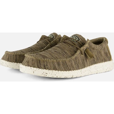 Afbeelding van Hey Dude Wally GRIP Sportieve veterschoenen, Heren, Maat: 44, Marrone Leer en imitatieleer