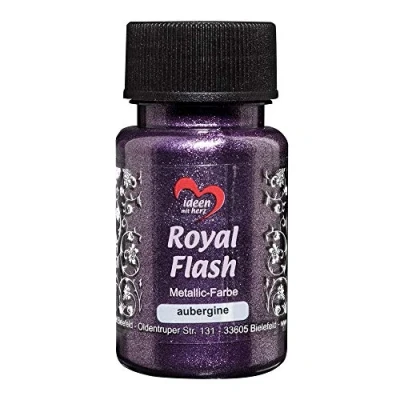 Afbeelding van Royal Flash Metallic acrylverf met fijne glitterdeeltjes, 50 ml (aubergine)