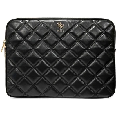 Afbeelding van Guess Quilted 4G hoes voor een 14&quot; laptop zwart