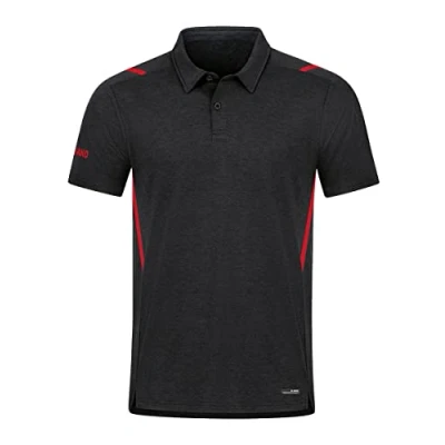 Afbeelding van Polo Challenge Zwart gemeleerd/rood / S