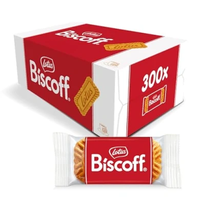 Image de Lotus Biscoff Biscuit caramélisé d&#039;origine 300 biscuits emballés individuellement Goût croustillant unique Végétalien Sans ajout d&#039;arômes ou de colorants 1875 kg
