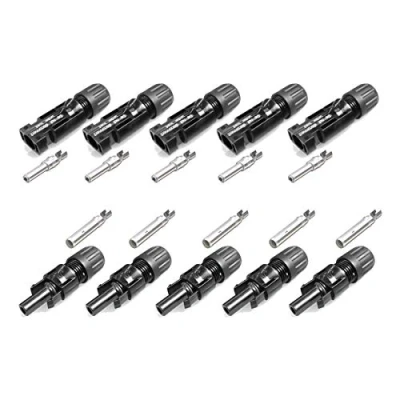 Afbeelding van 5 paar MC4 stekkers, koppelingsconnectoren 10 mm² PV KST4/10II &amp; KBT4/10II