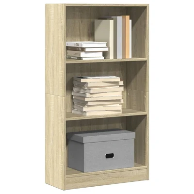 Afbeelding van vidaXL Boekenkast 60x24x109 cm bewerkt hout sonoma eikenkleurig