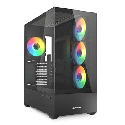 Afbeelding van Sharkoon AK6 RGB PC behuizing ATX Zwart