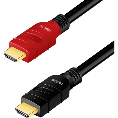 Afbeelding van LogiLink HDMI AV Aansluitkabel [1x stekker 1x stekker] 10 m Zwart