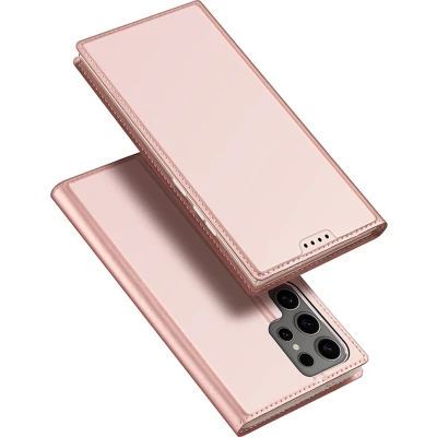 Afbeelding van Dux Ducis Telefoon Hoesje geschikt voor Samsung Galaxy S25 Ultra Skin Pro Book Case Roze