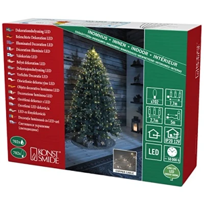 Afbeelding van Konstsmide 6383 160 LED engelenhaar Druppel Warmwit Transparant