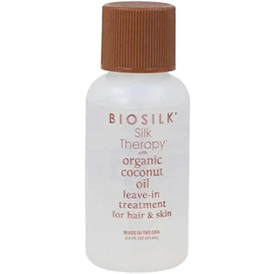 Afbeelding van Biosilk Silk Therapy with Coconut Oil Leave in Treatment 15ml Haibu by Kapperskorting.com