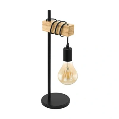 Image de Eglo TOWNSHEND Tischlampe, 10W, E27, schwarz (32918)