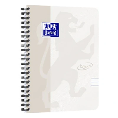 Image de Oxford Touch cahier à spirale A5 ligné 90 g/m² 70 feuilles gris