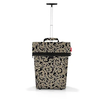 Afbeelding van Reisenthel Trolley M Boodschappentrolley 43L Baroque Marble Zwart