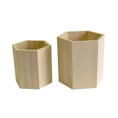 Afbeelding van Artemio 2 houten potten