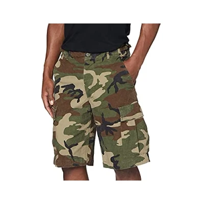 Afbeelding van Mil Tec US Prewashed Ripstop Bermuda Korte Broek Woodland, Multicolore (Woodland), S