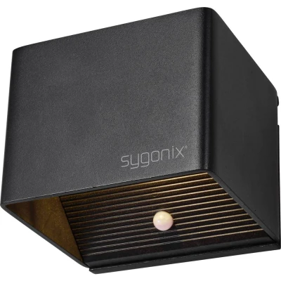 Afbeelding van Sygonix SY 6053268 LED wandlamp met bewegingsmelder vast ingebouwd 2 W Zwart
