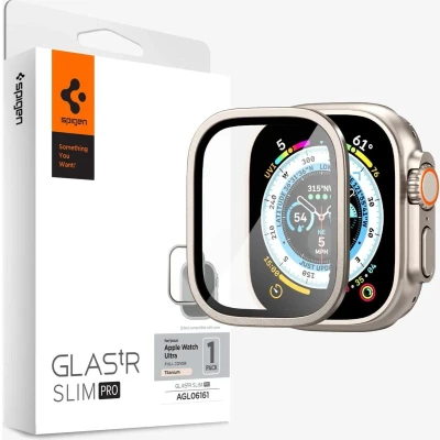Afbeelding van Spigen Glas.tR Slim Pro Apple Watch Ultra 1 / 2 (49mm) Screen Protector Titanium
