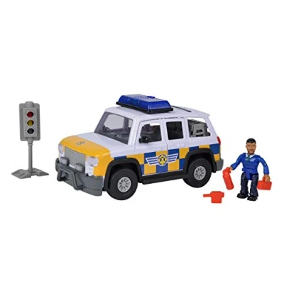 Afbeelding van Brandweerman Sam Politieauto met Figuur Speelgoedvoertuig vanaf 3 jaar