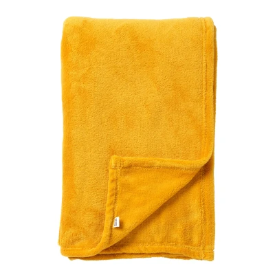Afbeelding van Dutch Decor HARVEY Plaid 150x200 cm superzachte deken van fleece Golden Glow geel