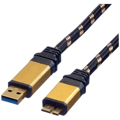 Afbeelding van ROLINE GOLD USB 3.2 Gen 1 Kabel, A Micro B, M/M, 2 m