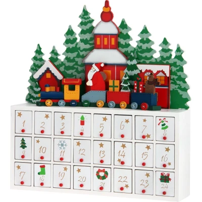 Afbeelding van Spielwerk Herbruikbare Adventskalender Winterlandschap 24 Deuren