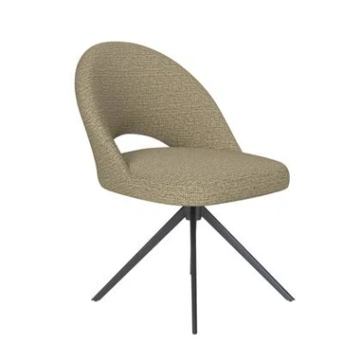 Afbeelding van Housecraft Living Mick Eetkamerstoel Draaibaar Metaal Pistache groen