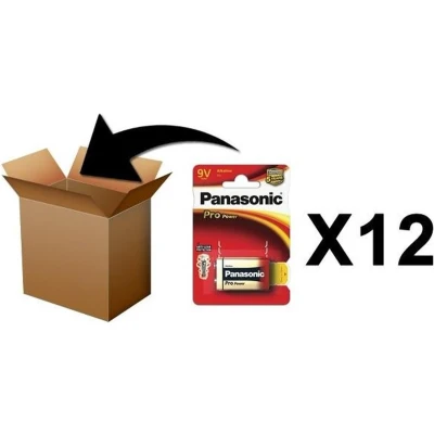 Afbeelding van PANASONIC Batterijen Pro Power 9V 6LR61 X 1 Box 12 pces