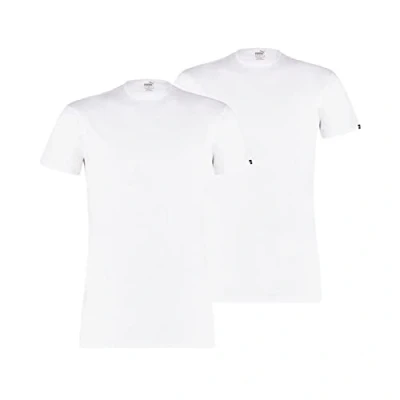 Afbeelding van Puma Basic CREW TEE 2 PACK Hemd, Heren, Maat: Small, White