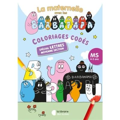 Image de Coloriages codés avec les Barbapapa Spécial lettres MS (2024)