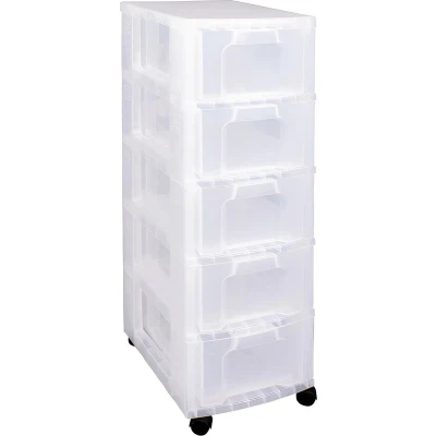 Afbeelding van Really Useful Box Ladenblok 5 X 12 L, Transparant Opbergdoos