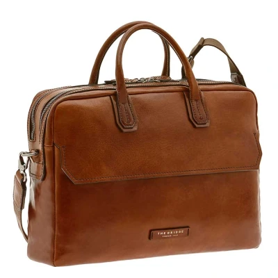 Afbeelding van The Bridge Williamsburg Briefcase brown/ruthenium