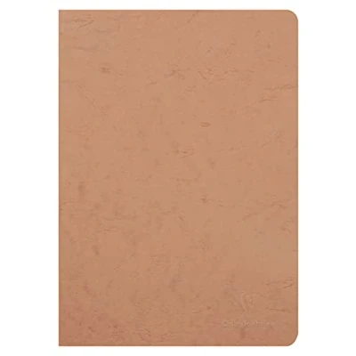 Image de Clairefontaine 733000C Collection Age Bag Cahier Relié Couleur Tabac A4 21x29,7 cm 96 Pages avec Papier Blanc Vierges 90 g Couverture Pelliculée Texture Cuir