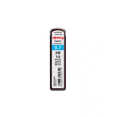 Afbeelding van Rotring Tikky vervangende buis, 0,7 mm, 2B, 12 stuks