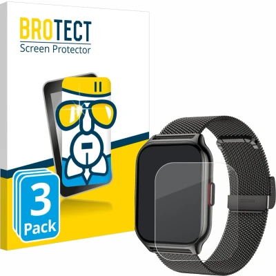 Afbeelding van BROTECT AirGlass kogelwerende glasfolie, Smartwatch beschermfolie, Transparant