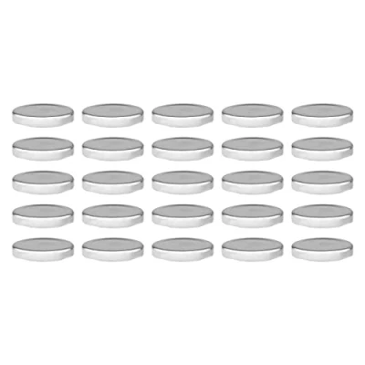 Afbeelding van WELLGRO To 53 25 stuks metalen reservedeksels zilver verschillende hoeveelheden naar keuze