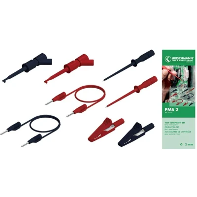 Afbeelding van SKS Hirschmann PMS 2 Meetsnoerenset [Stekker mm Stekker mm] 1.00 m Zwart, Rood 1 set(s)
