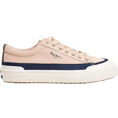 Afbeelding van Pepe Jeans BEN WASH Sneakers laag, Heren, Maat: 45, Base beige Leer en textiel