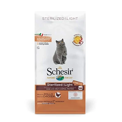 Afbeelding van Schesir Kat Dry Sterilized Kip 10 kg