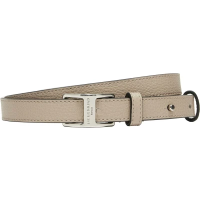 Afbeelding van LIEBESKIND BERLIN Leren Riem Lora Small Pebble Belt 1,9 CM W95 Stone Beige