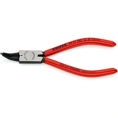 Image de KNIPEX 44 31 J02 pince à circlips pour bagues intérieures dans des alésages coudés 45 plastifié noir atramentisé 140 mm