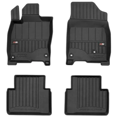 Afbeelding van M MOTOS Rubberen vloermatten voor Honda Civic X 2015 2021 Verbeter je reiscomfort met de zwarte antislipmat auto 3D automat alle weersomstandigheden, bescherming tegen vuil