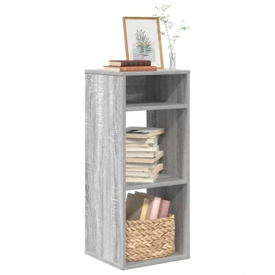 Afbeelding van vidaXL Boekenkast 34x31x80 cm bewerkt hout grijs sonoma eikenkleurig