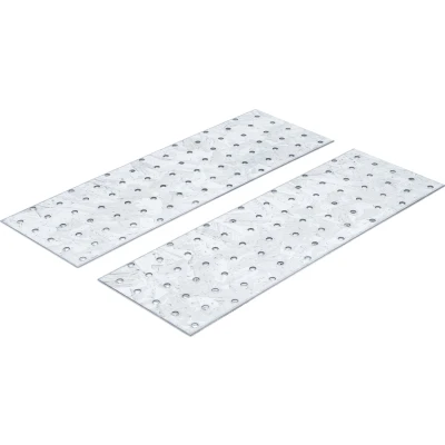 Afbeelding van BGS Assortiment stalen gaatjesstrippen 300 x 100 2 mm delig
