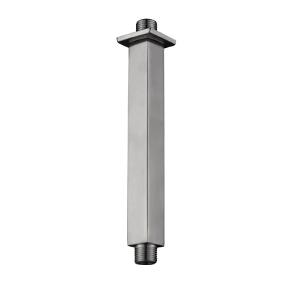 Afbeelding van Wiesbaden 304 douchearm vierkant met plafondbevestiging 20 cm RVS